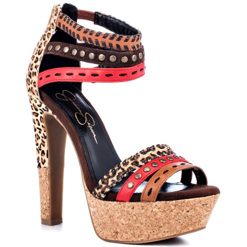 Jessica Simpson Animal Print High Heels